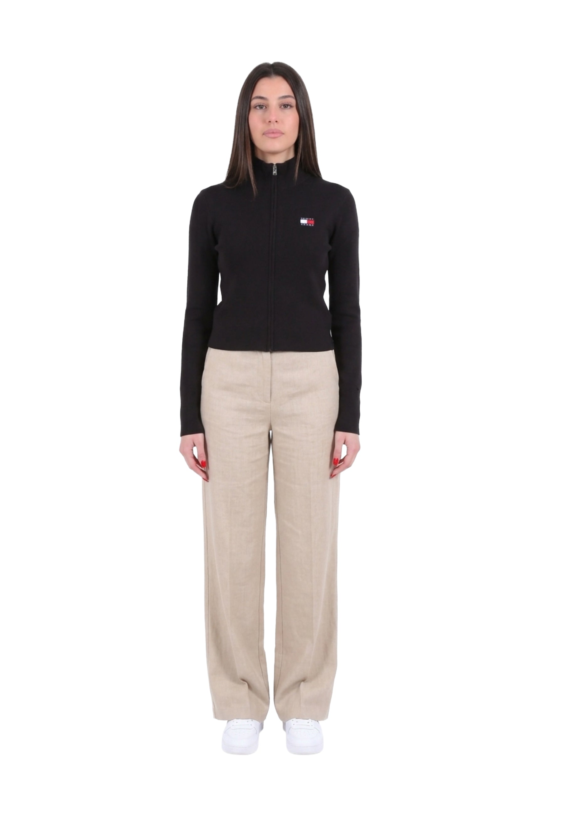 Tommy Jeans Tjw Zip High Neck Felpe Donna | DW0DW20967