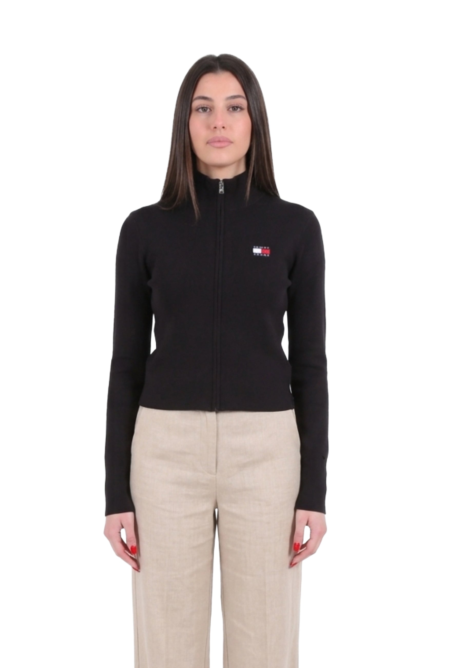 Tommy Jeans Tjw Zip High Neck Felpe Donna | DW0DW20967