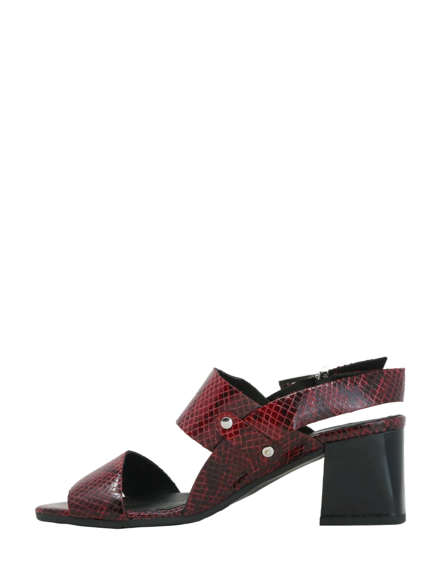 Sandali tacco Rosso Keys