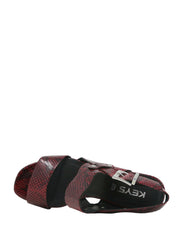 Sandali tacco Rosso Keys