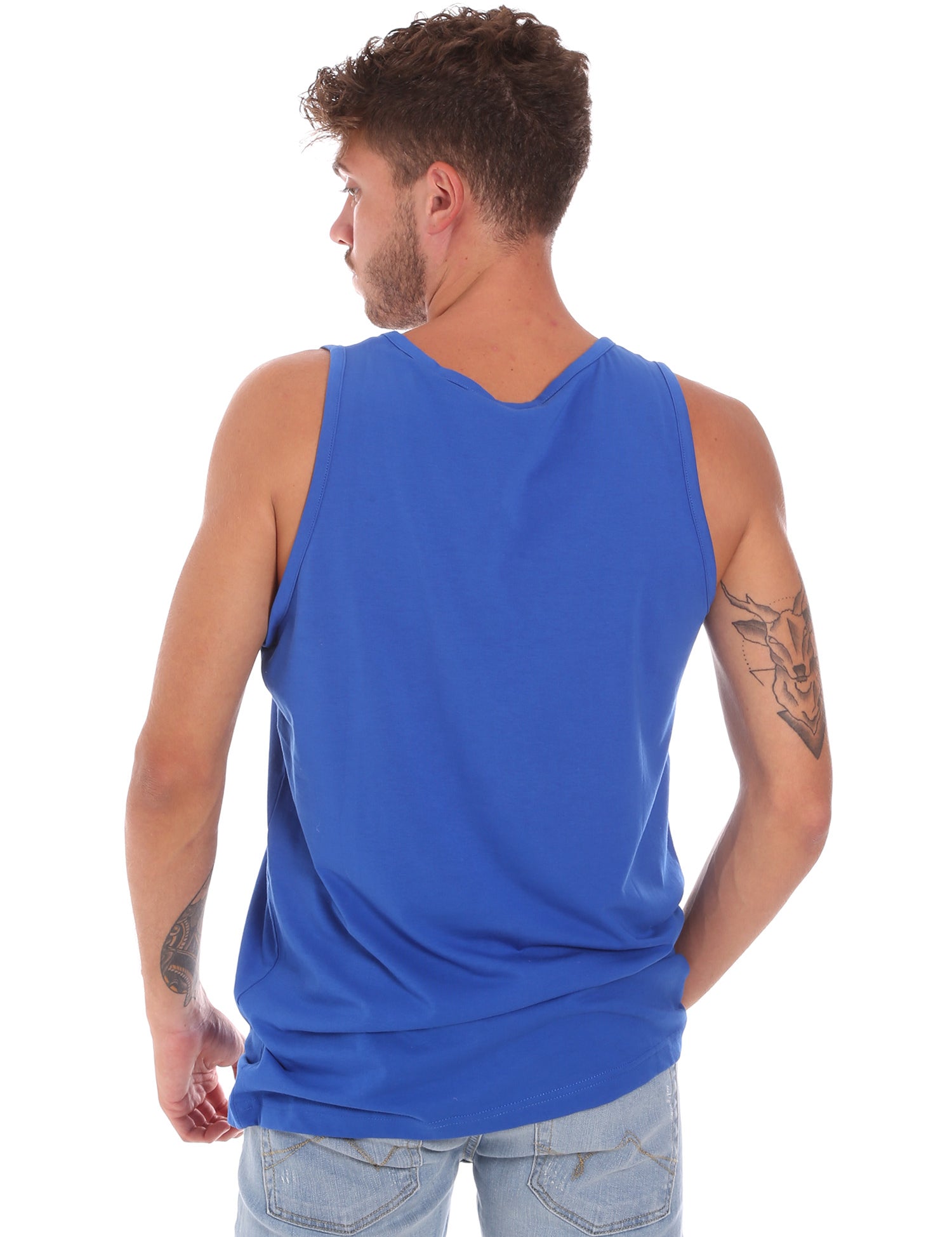 Top e canotte Blu Key Up