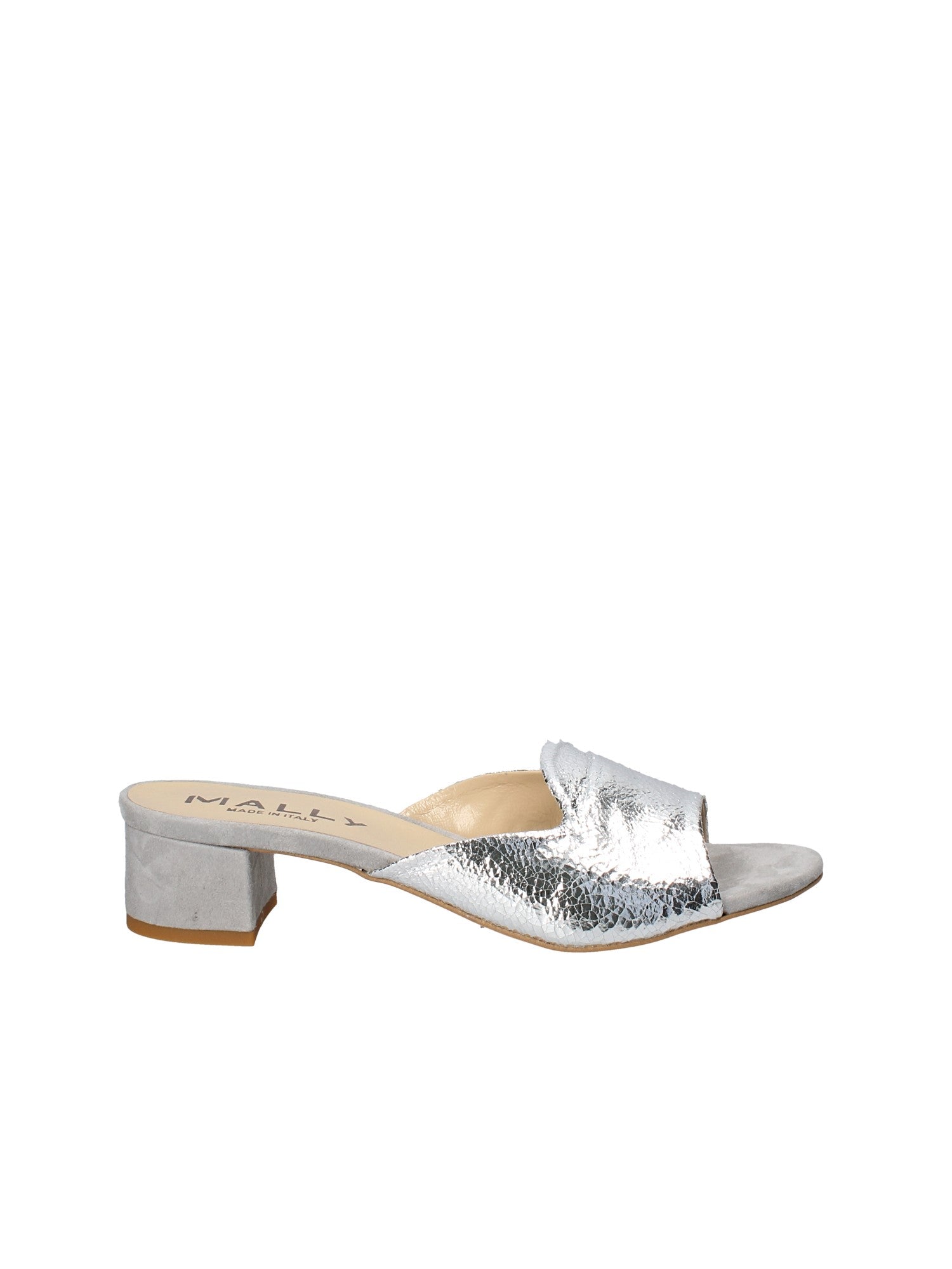 Sandali tacco Argento Mally