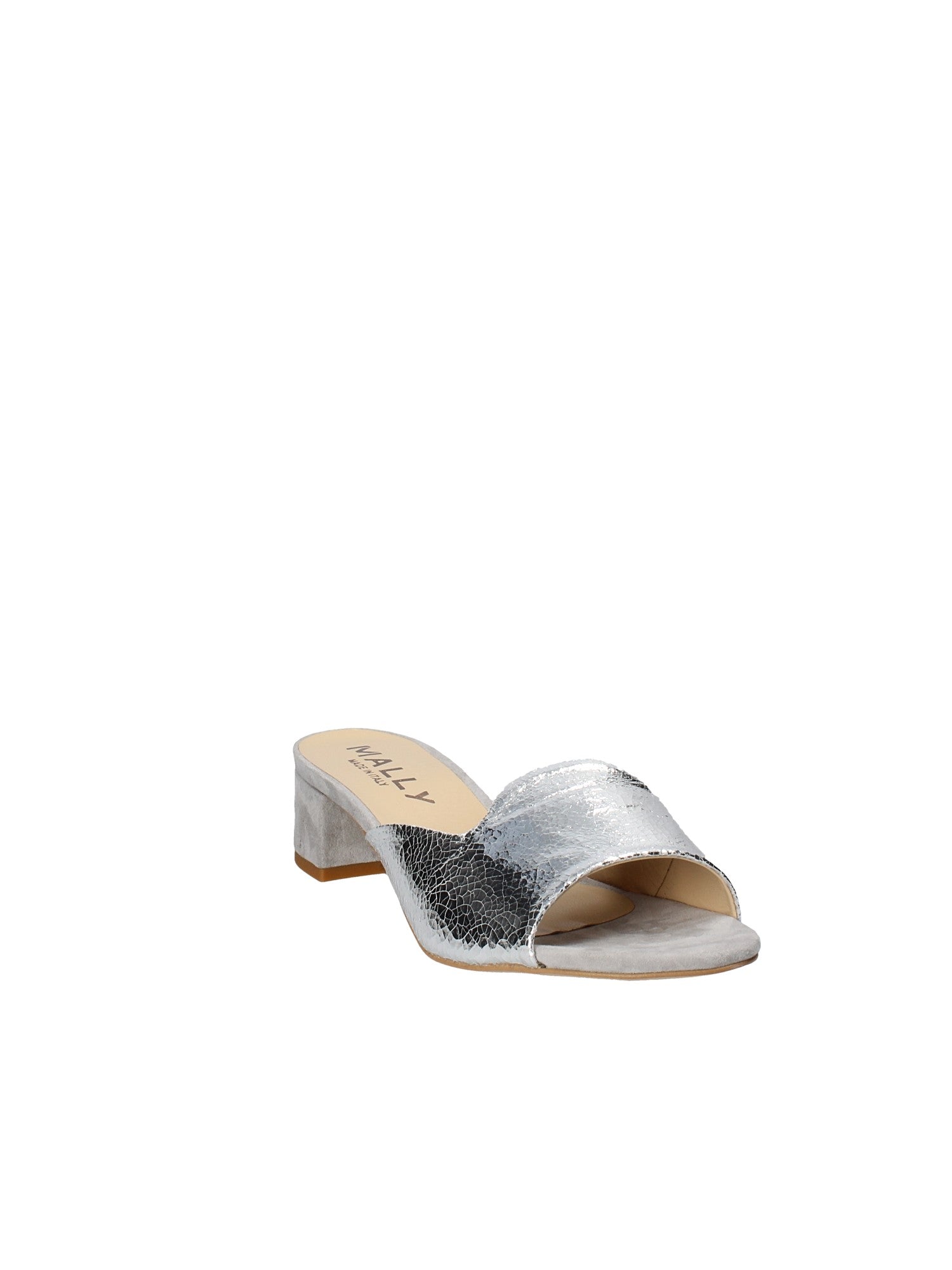 Sandali tacco Argento Mally