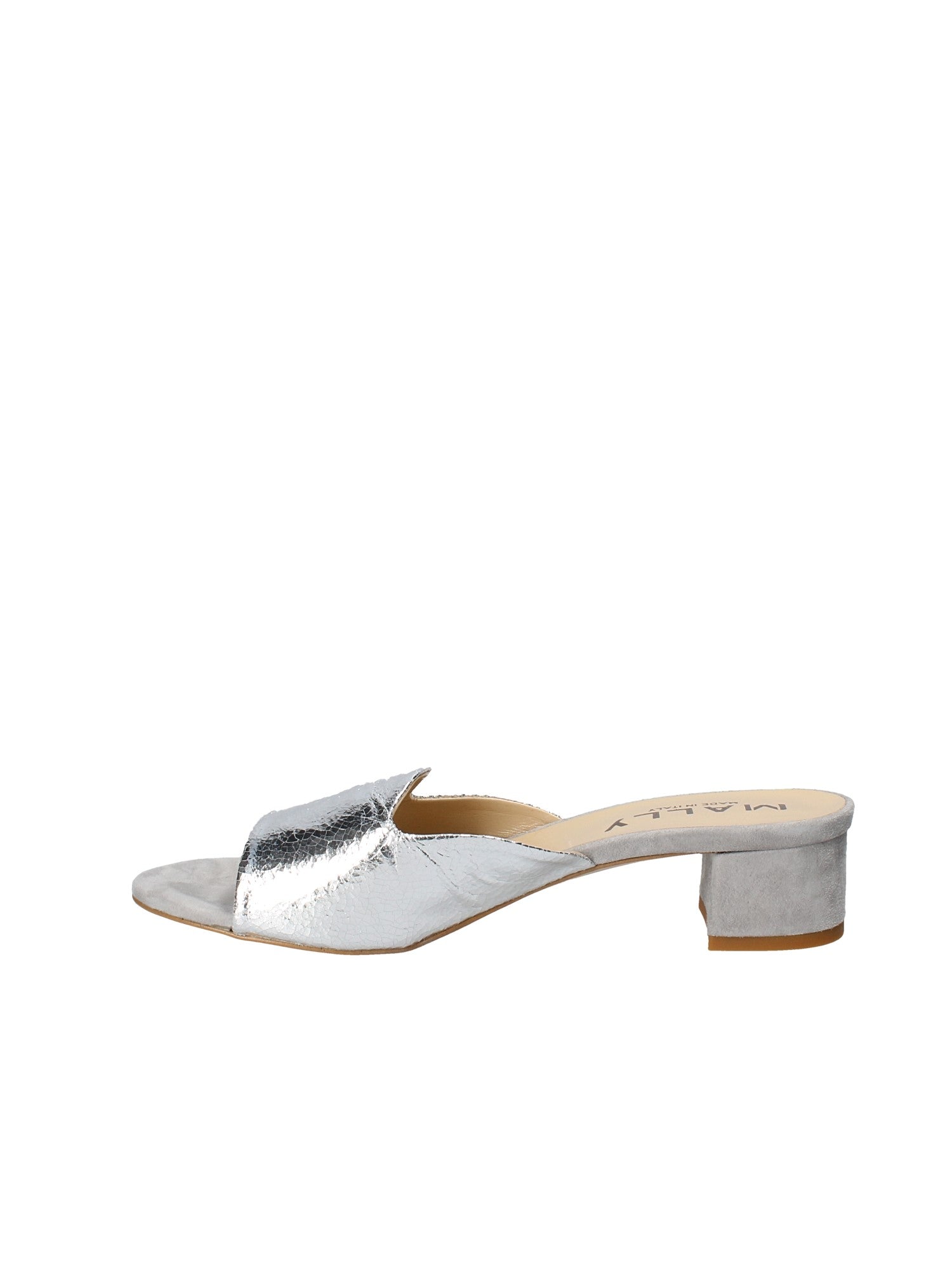 Sandali tacco Argento Mally