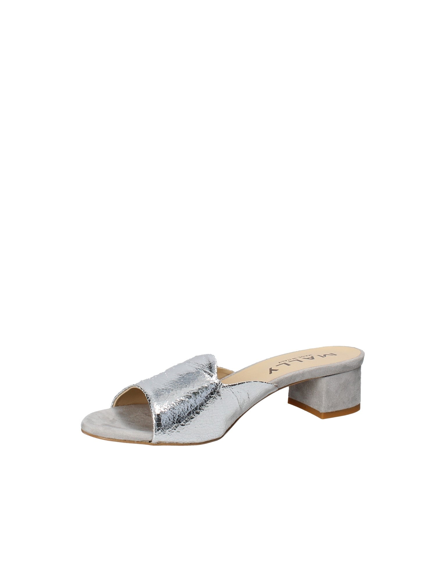 Sandali tacco Argento Mally