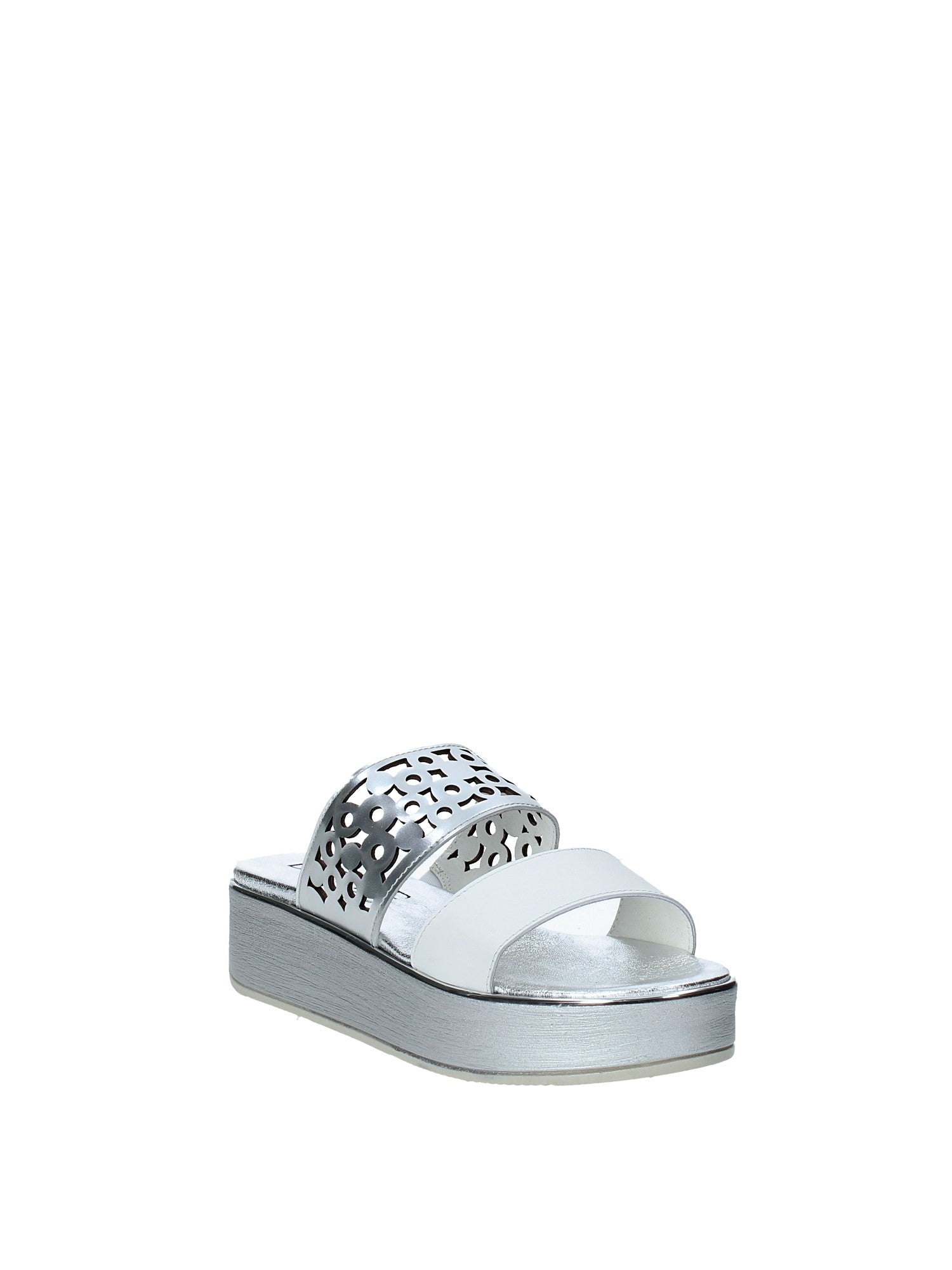 Sandali zeppa Argentato Susimoda