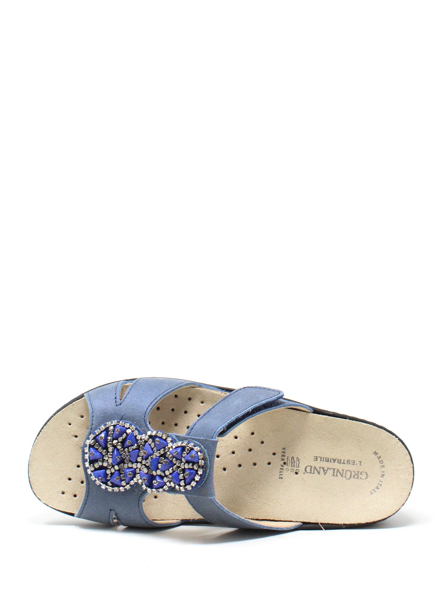 Sandali con strappi Blu Grunland