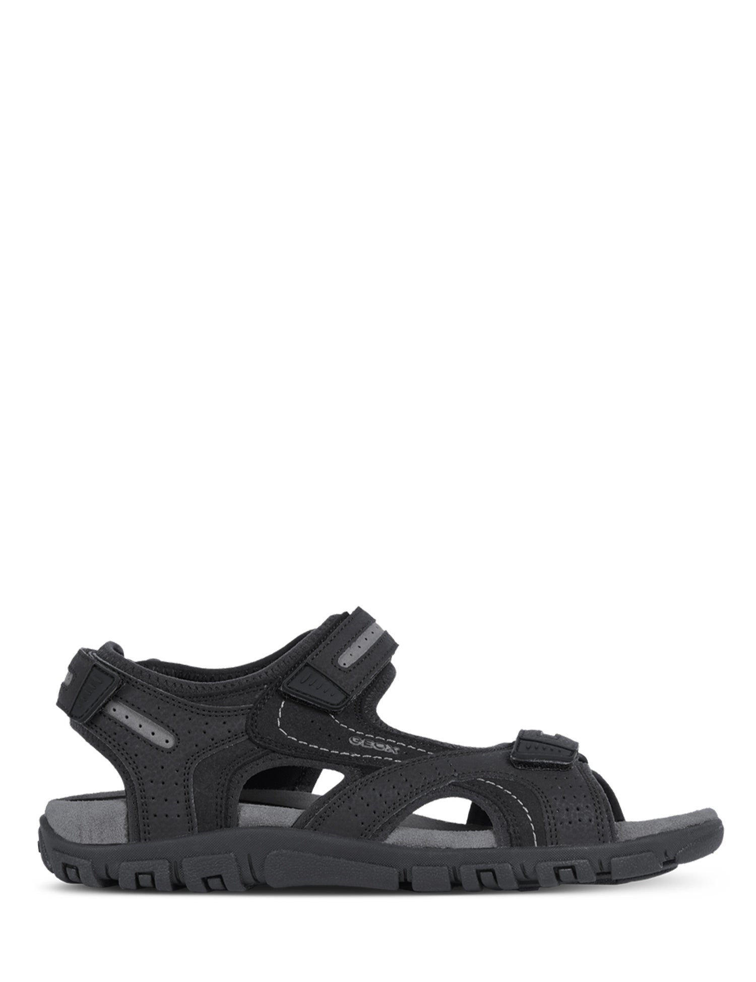 Sandali con strappi Nero Geox