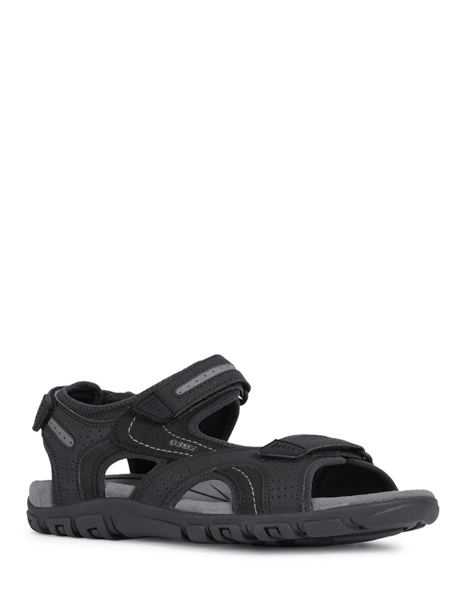 Sandali con strappi Nero Geox