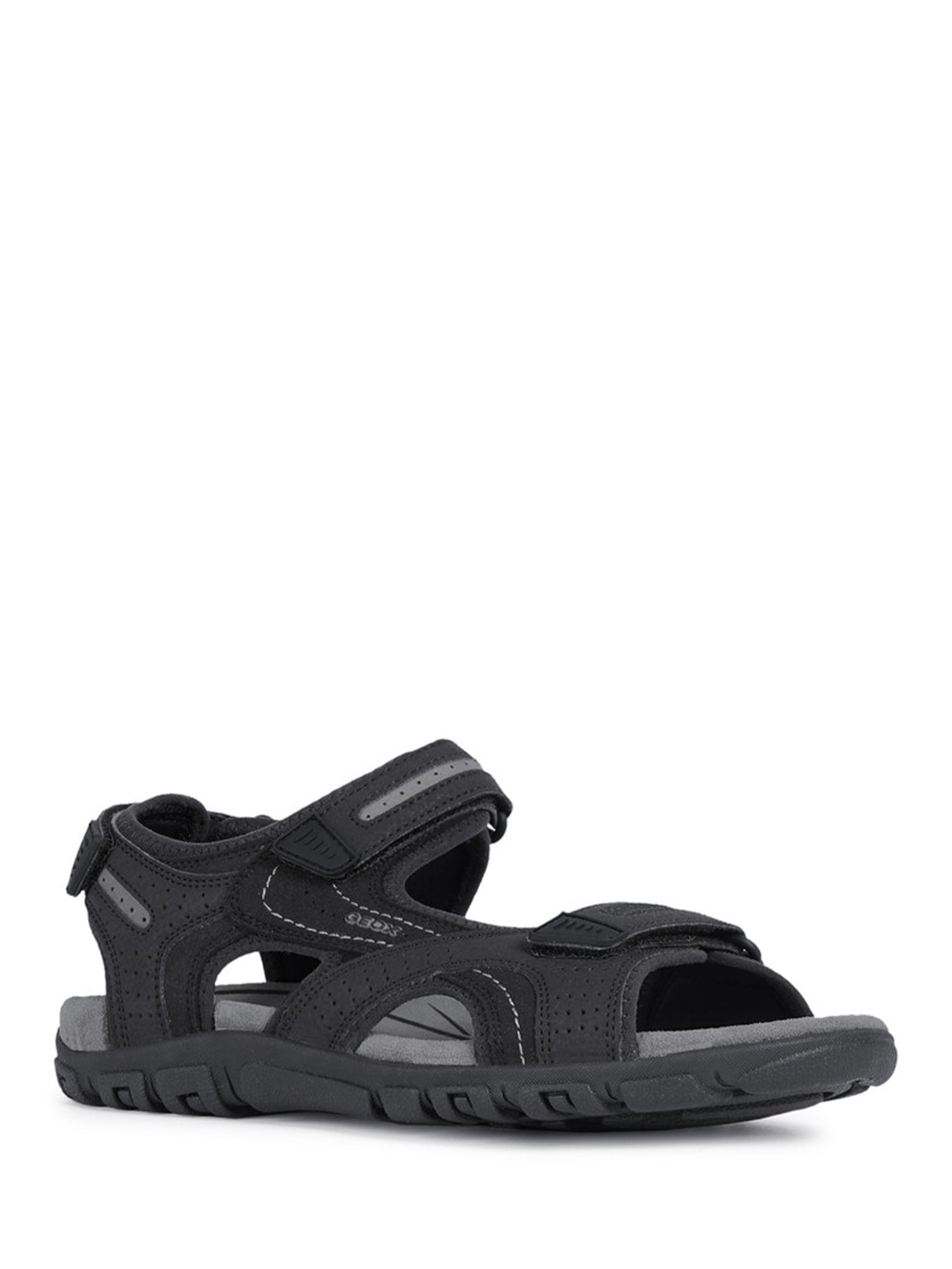 Sandali con strappi Nero Geox