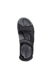 Sandali con strappi Nero Geox