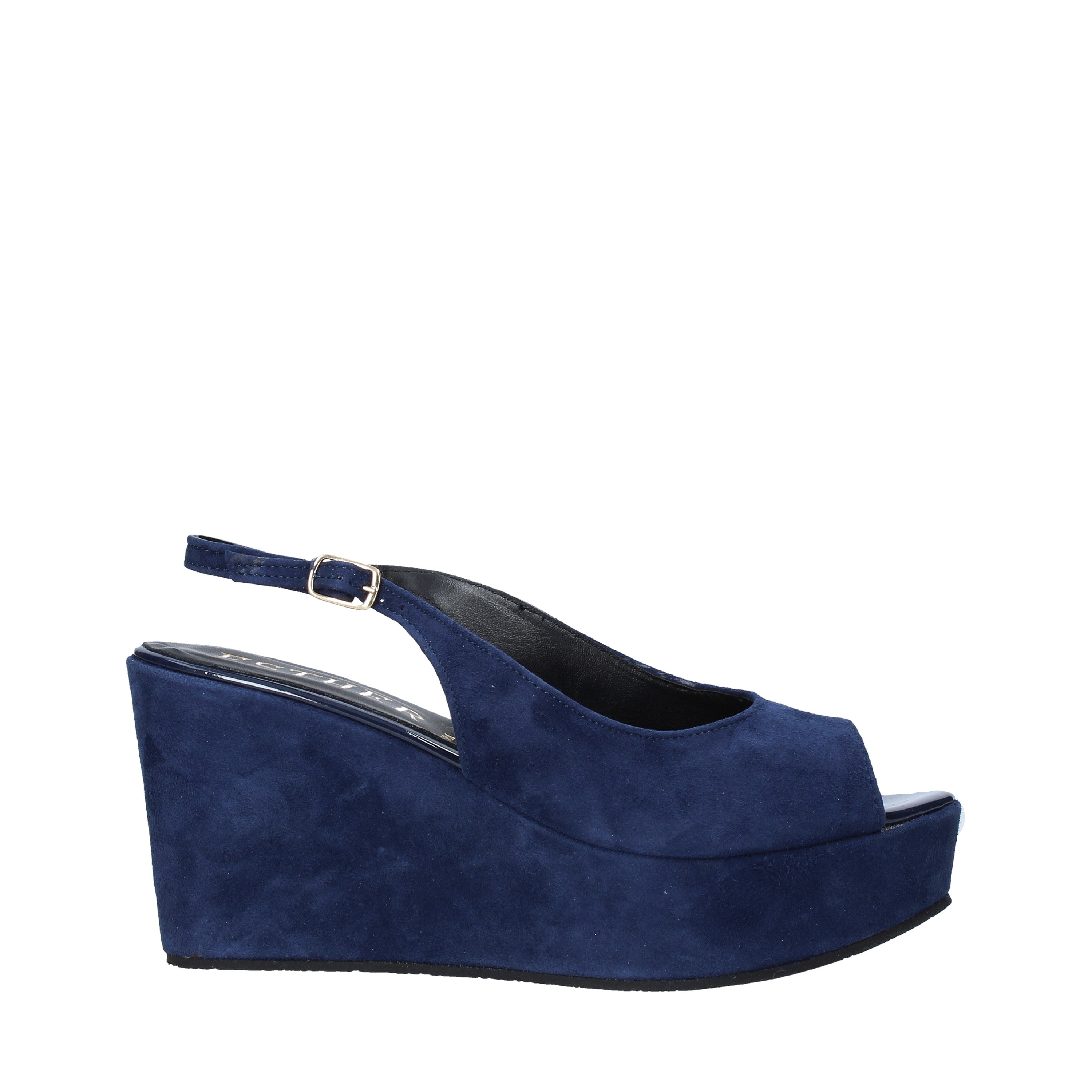 Sandali zeppa Blu Esther Collezioni