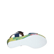 Sandali zeppa Blu Grace Shoes