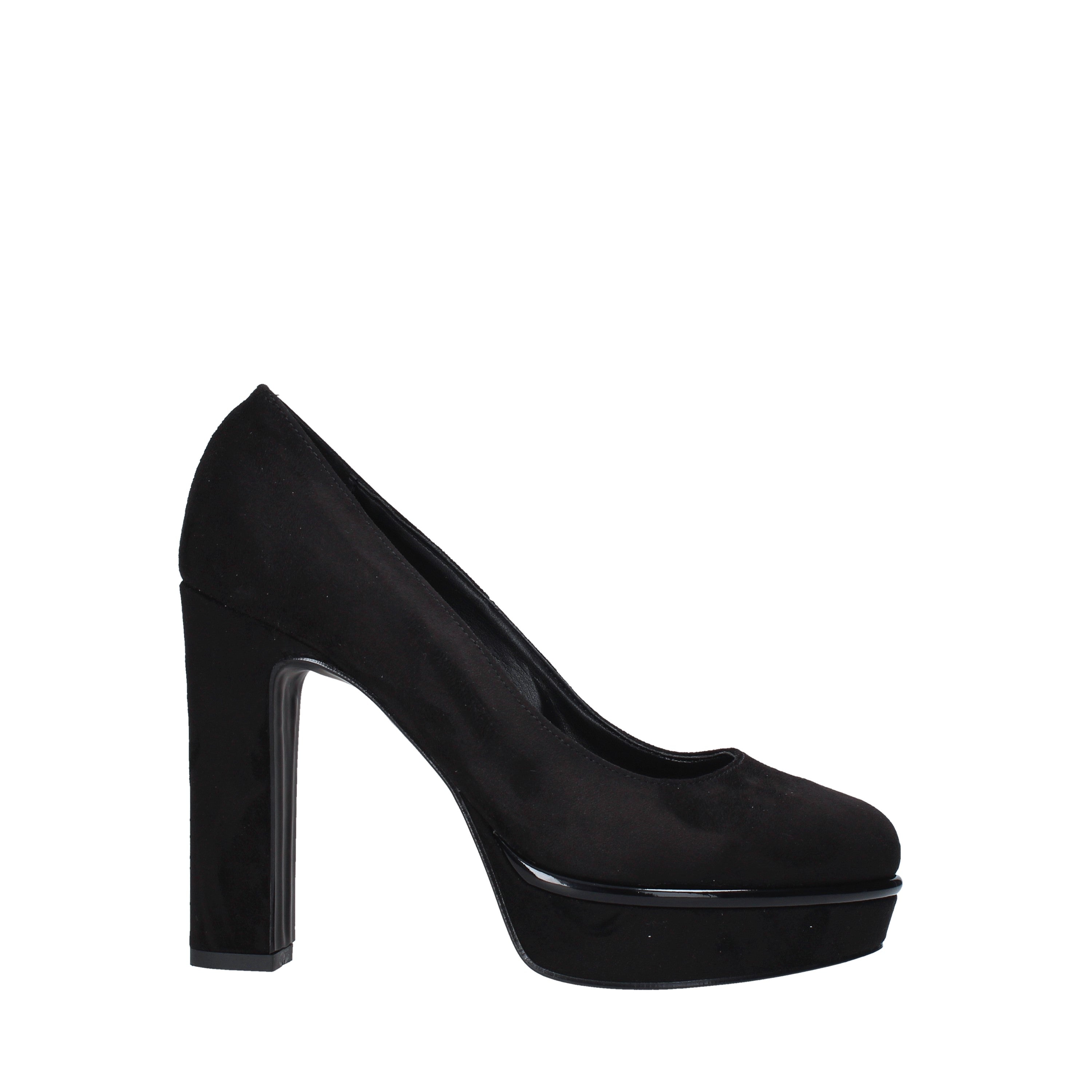 Sandali tacco Nero Camoscio Grace Shoes