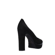 Sandali tacco Nero Camoscio Grace Shoes