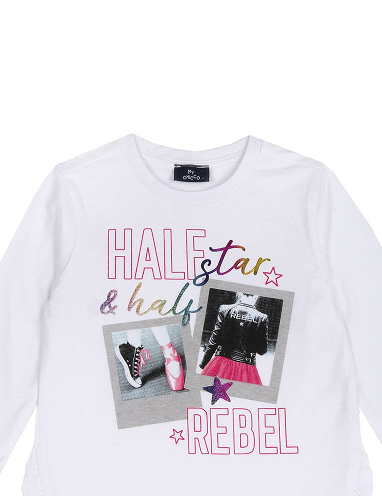 T-shirt Bianco Rosa Chicco