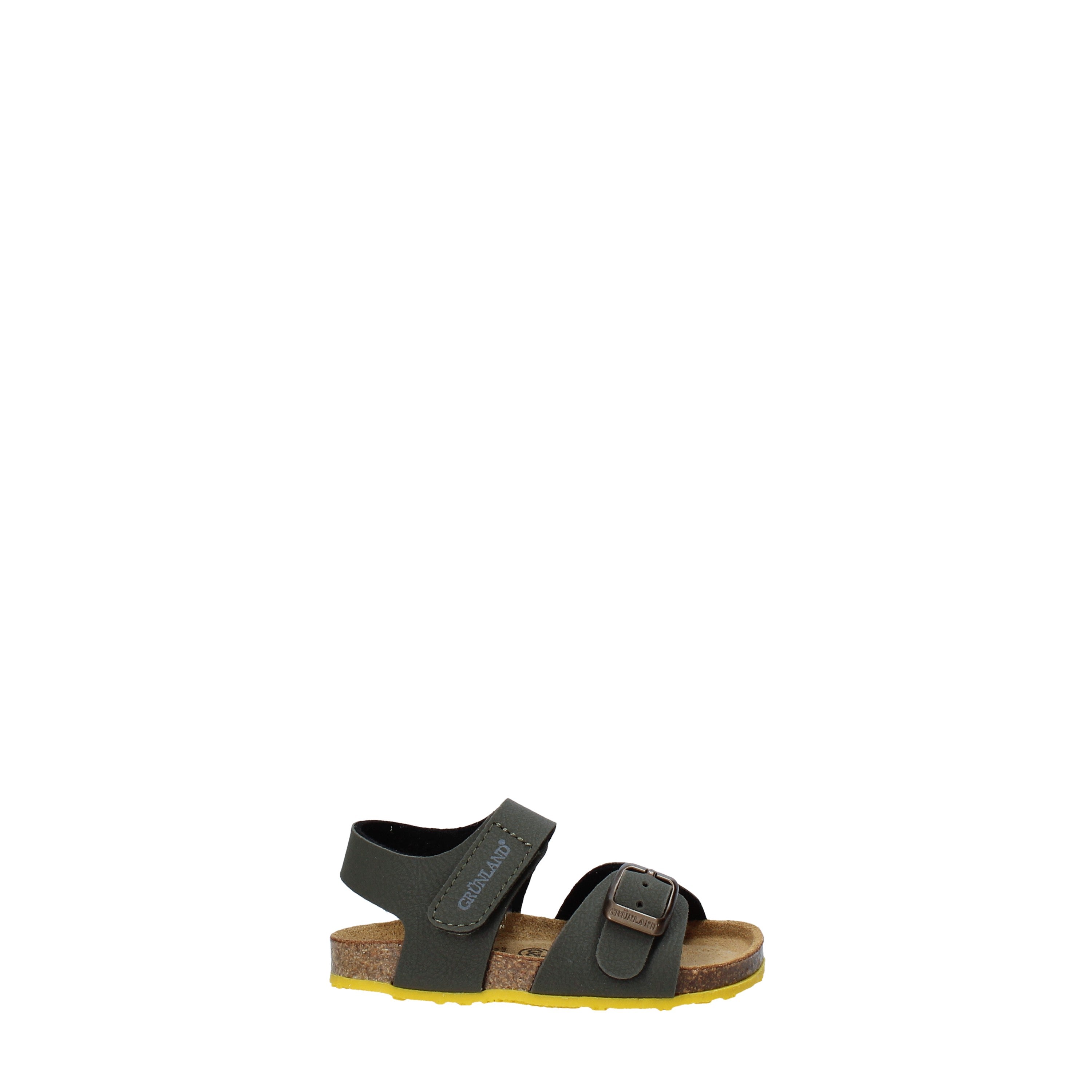 Sandali con strappi Verde Grunland Junior