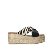 Sandali zeppa Nero Gold&gold