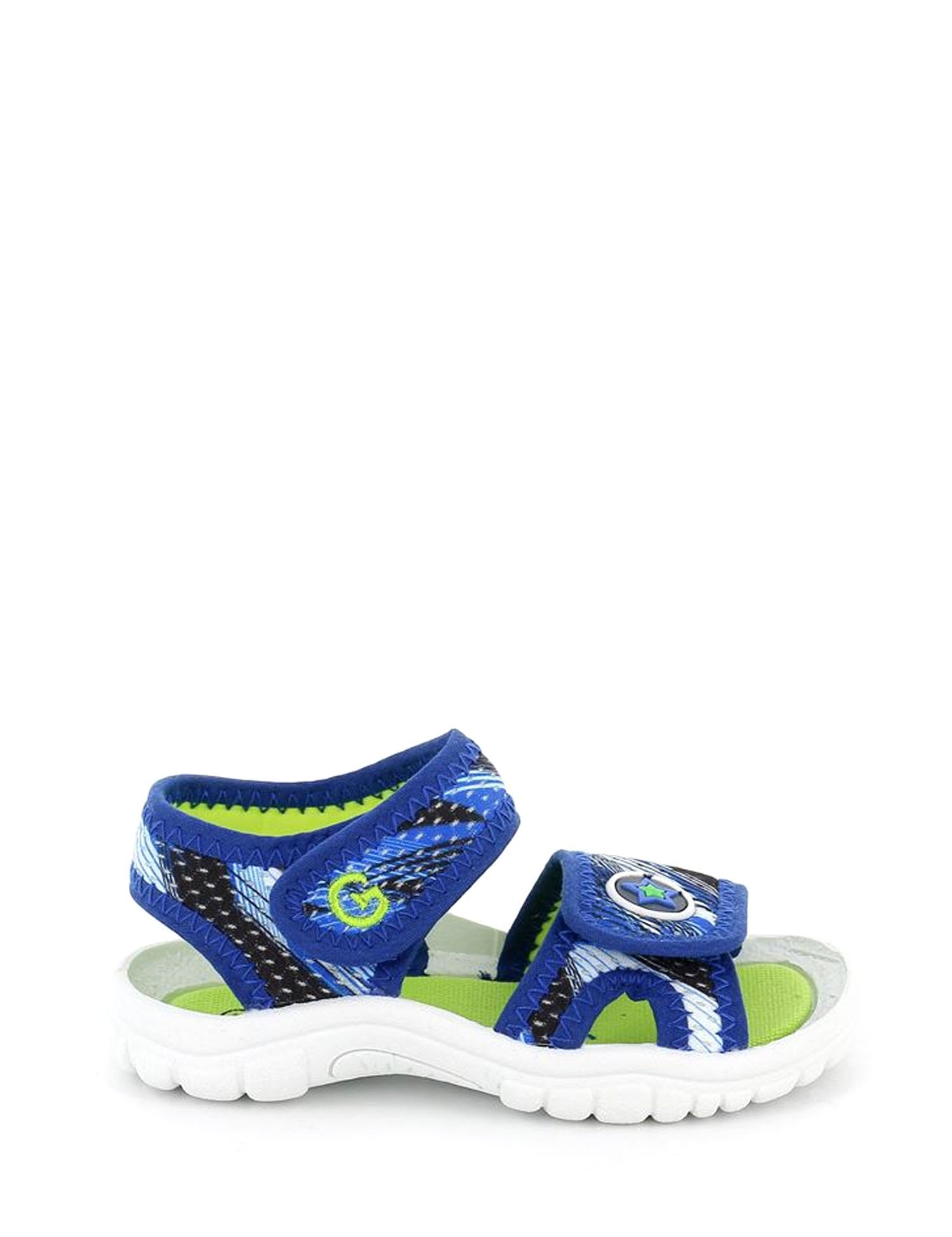 Sandali con strappi Blu Grunland Junior