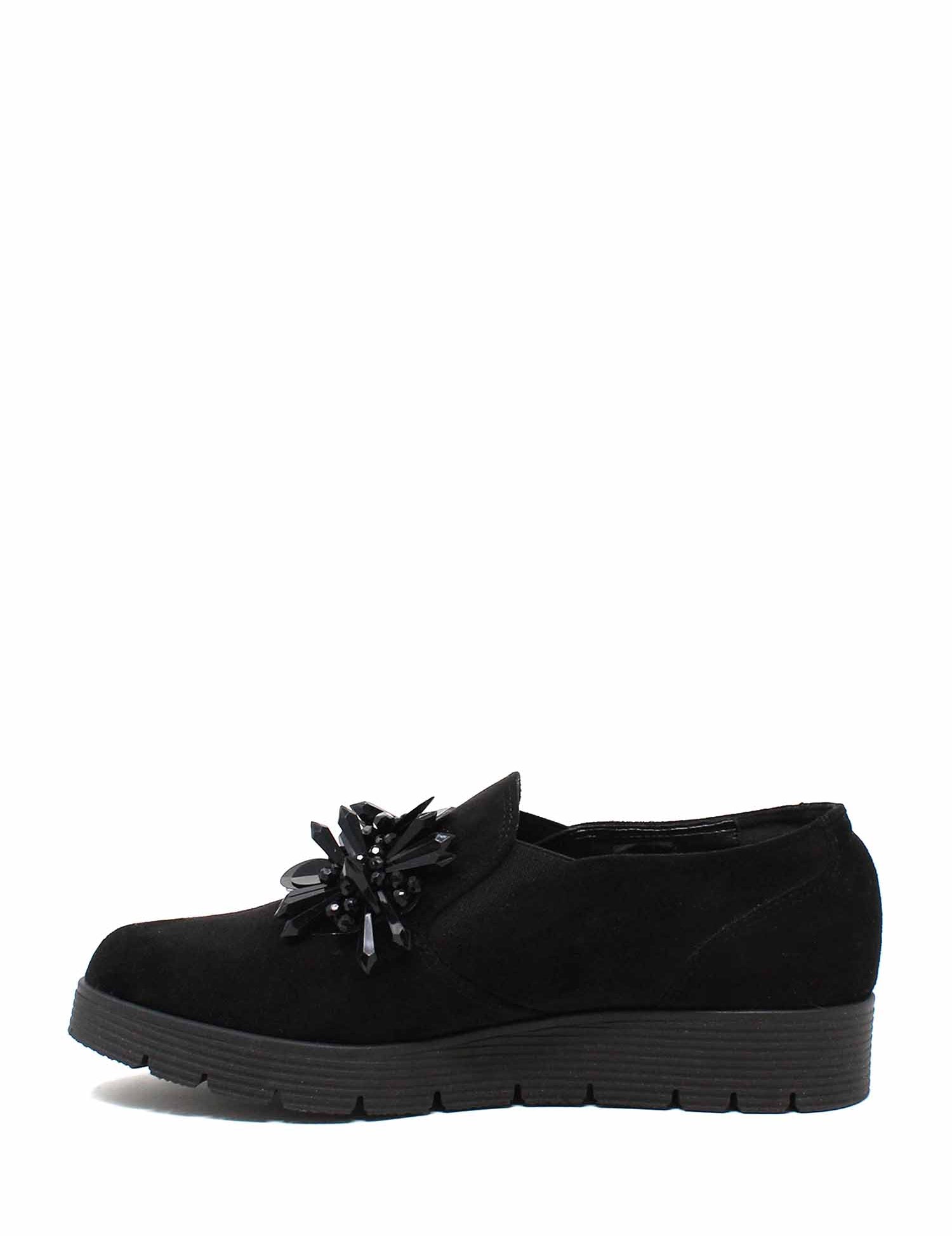 Slip-on Nero Camoscio Grace Shoes