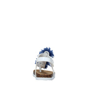 Infradito Bianco Blu Bionatura Kids