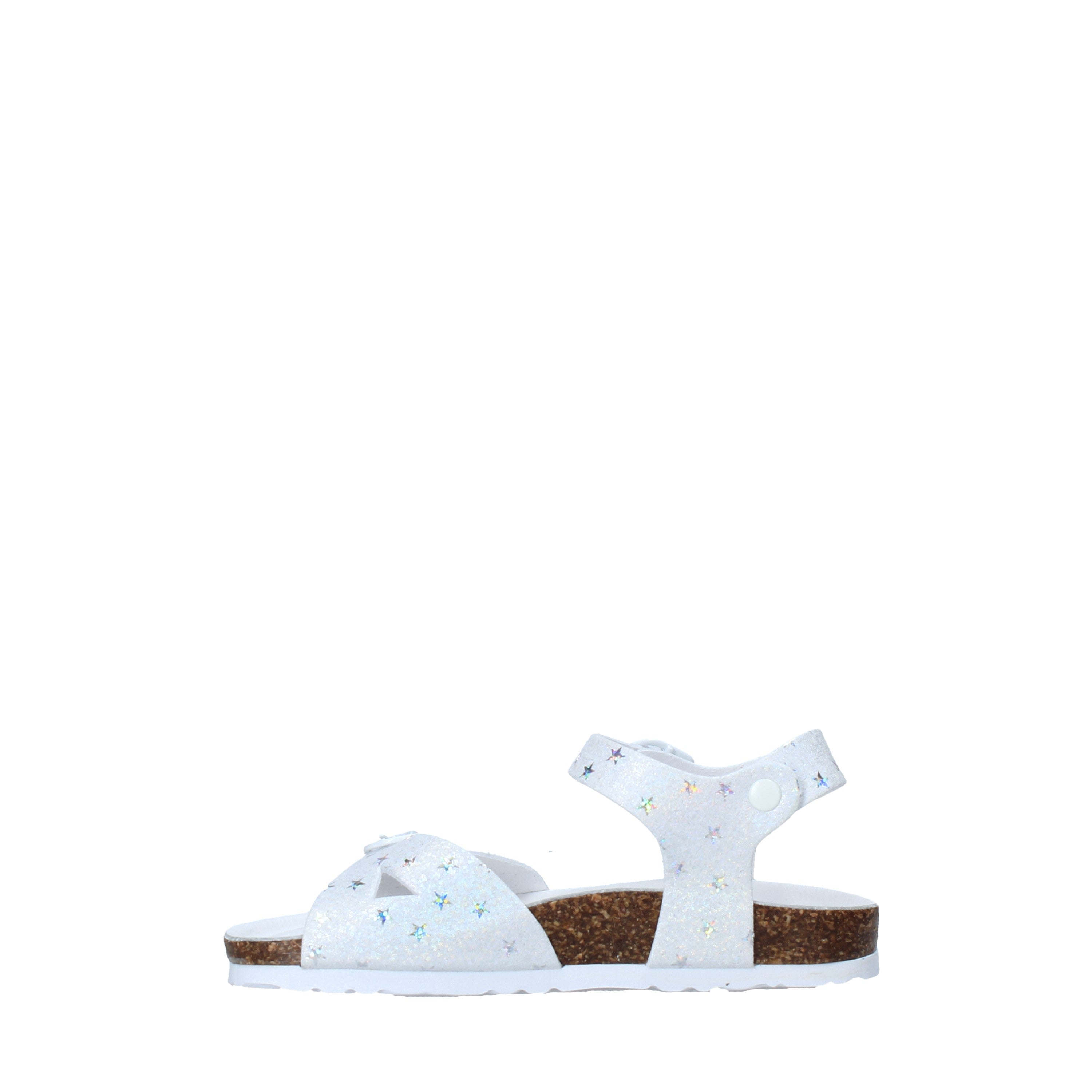 Sandali Bianco Argentato Bionatura Kids