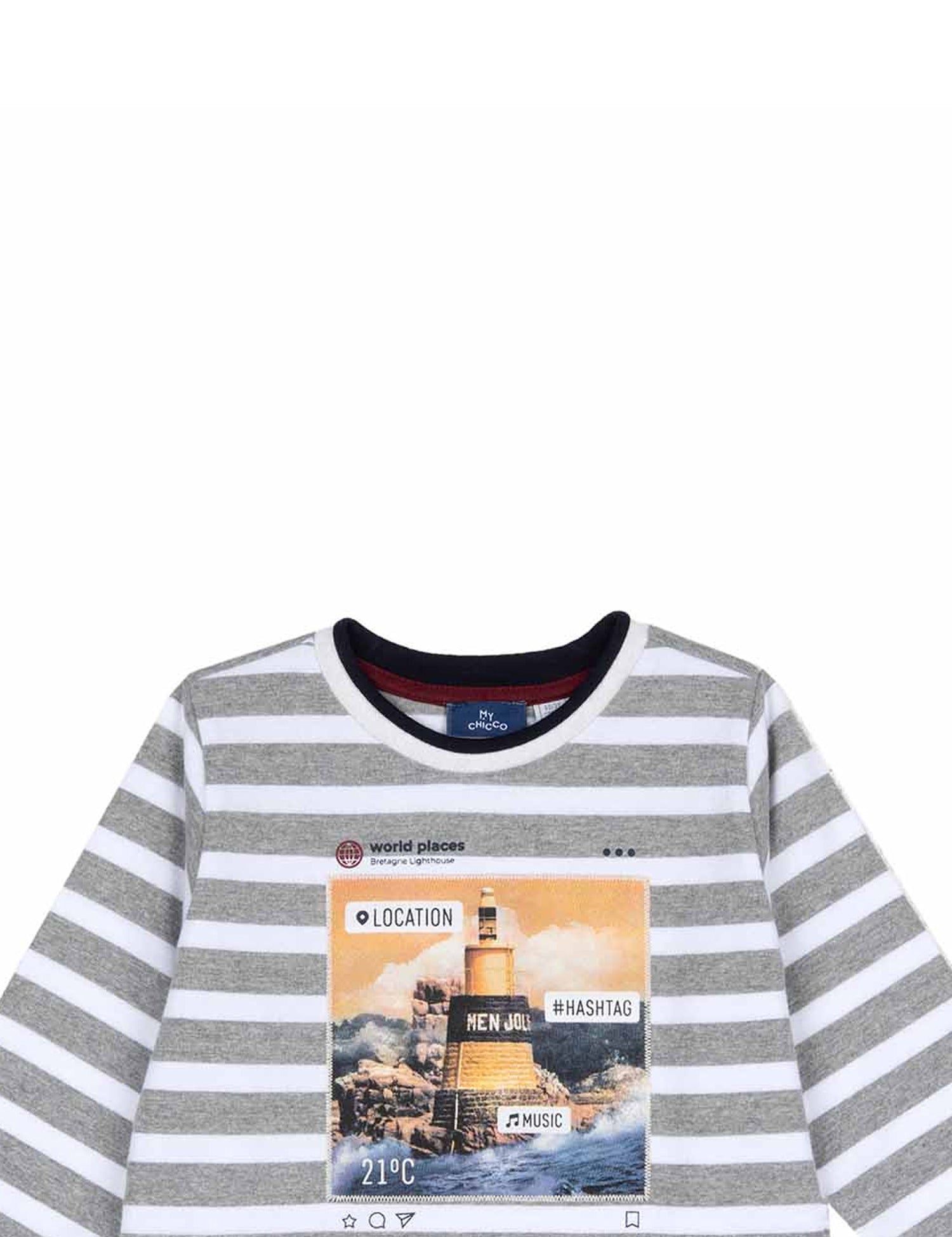 T-shirt Grigio Chicco