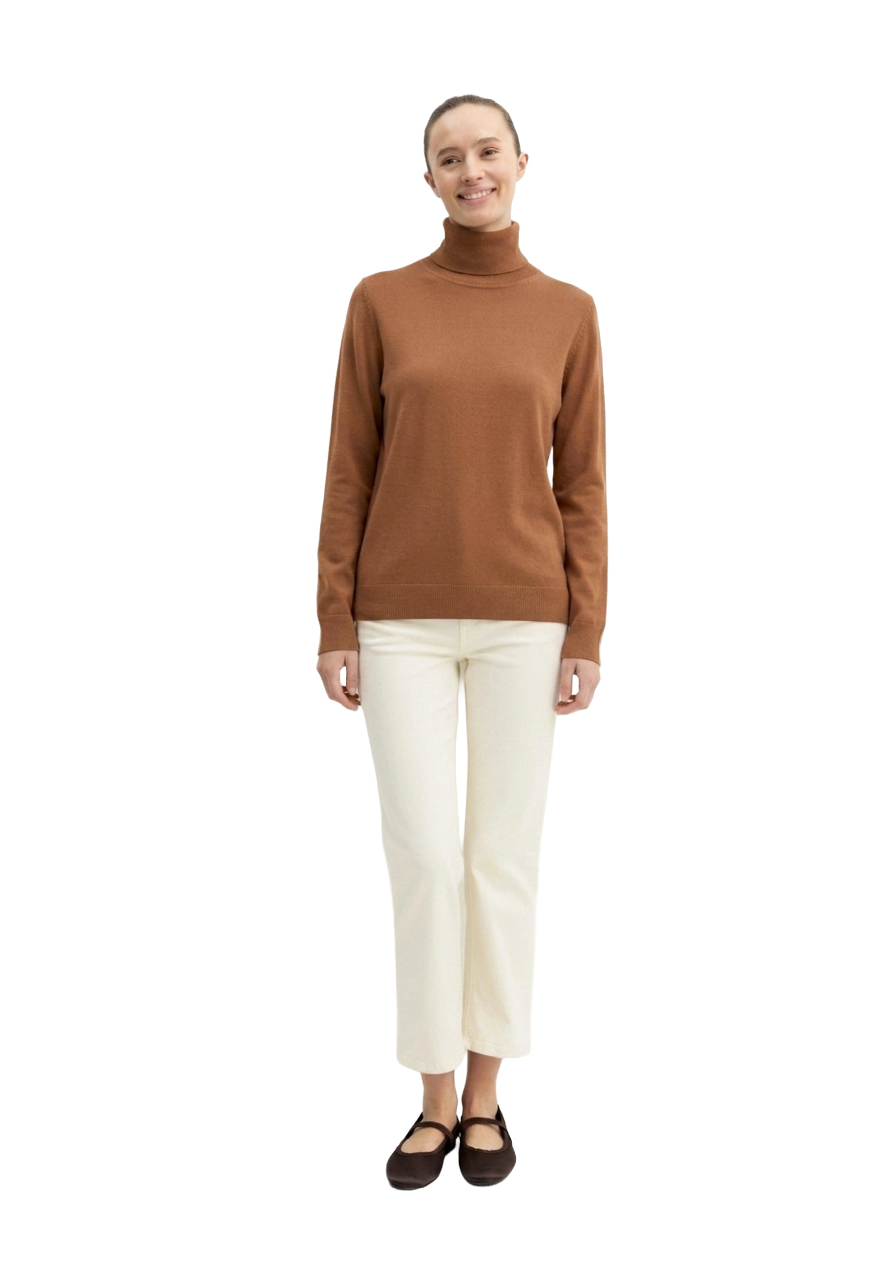Maglia a collo alto Beige Emme