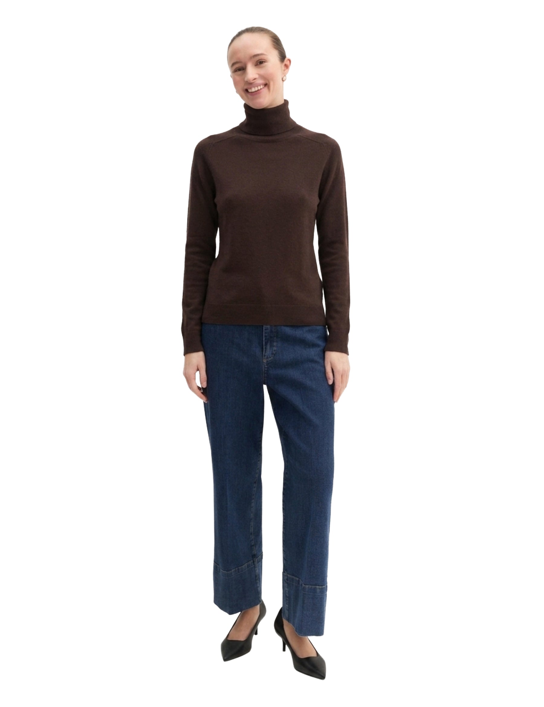 Maglia a collo alto Marrone Emme