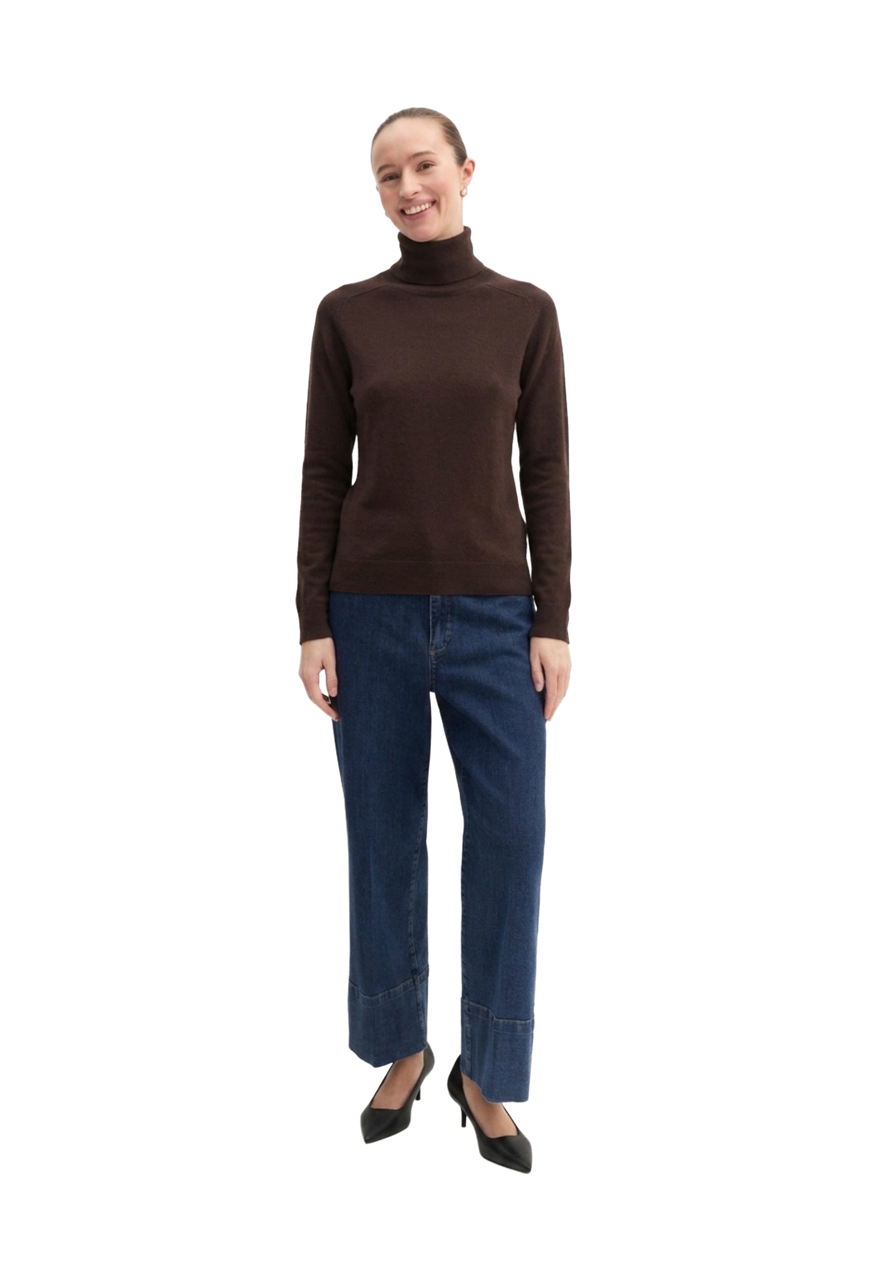 Maglia a collo alto Marrone Emme