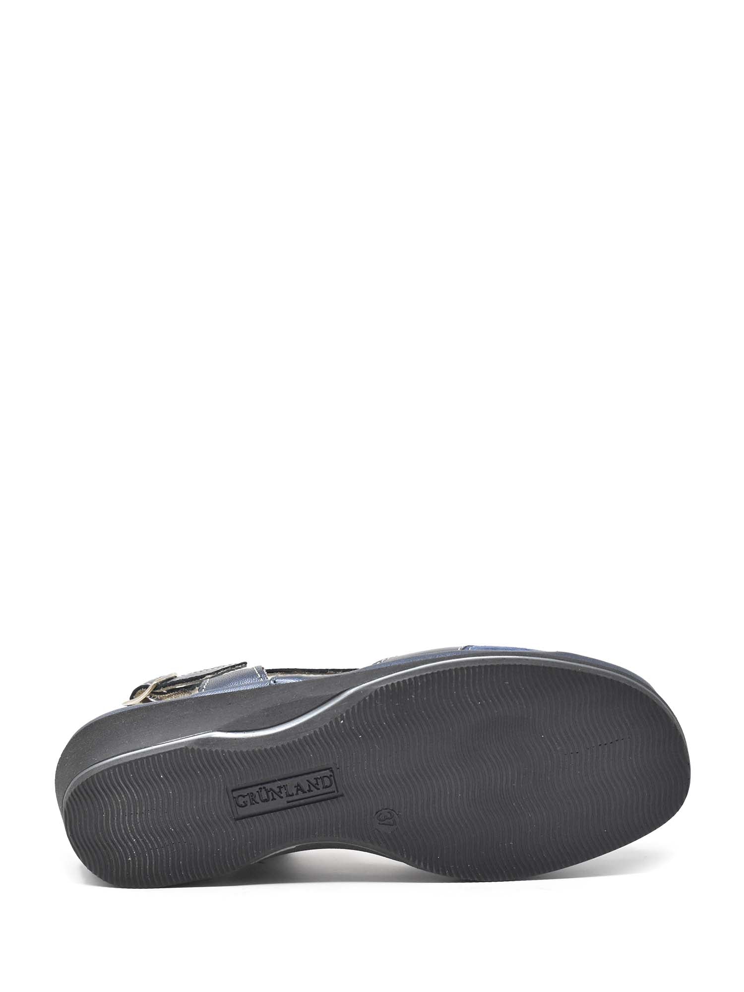 Sandali zeppa Blu Grunland