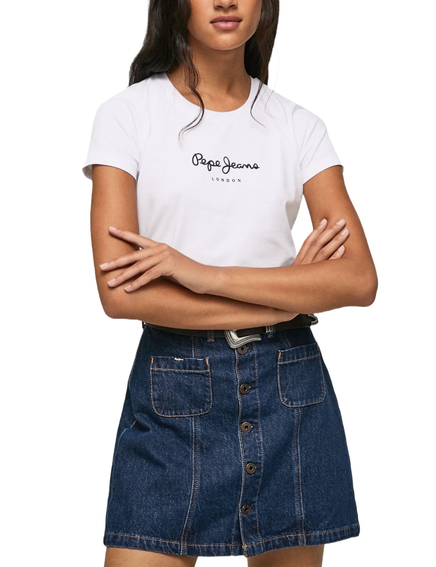 T-shirt Bianco Pepe Jeans
