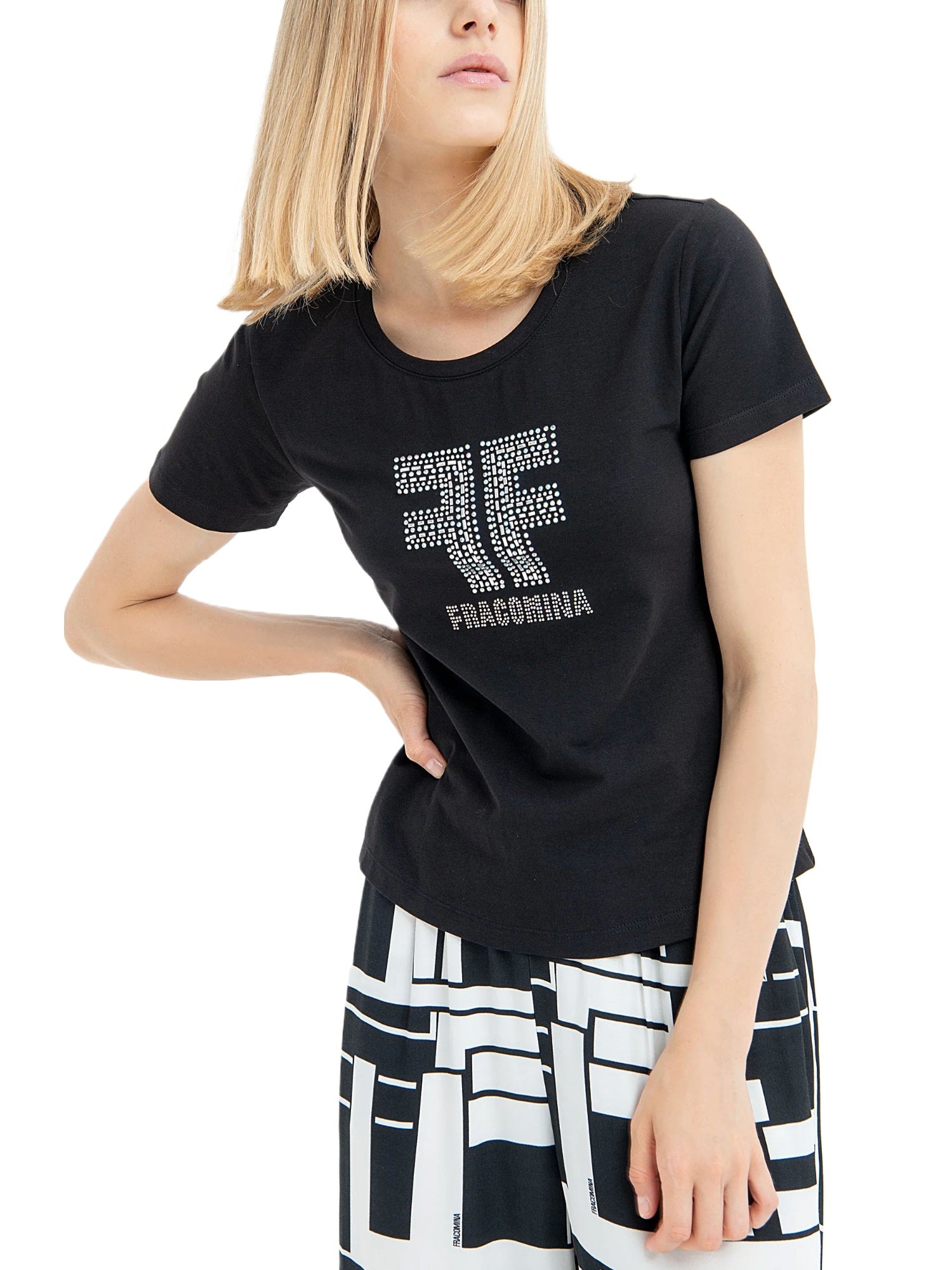 T-shirt Nero Fracomina