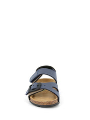 Sandali con strappi Blu Grunland Junior