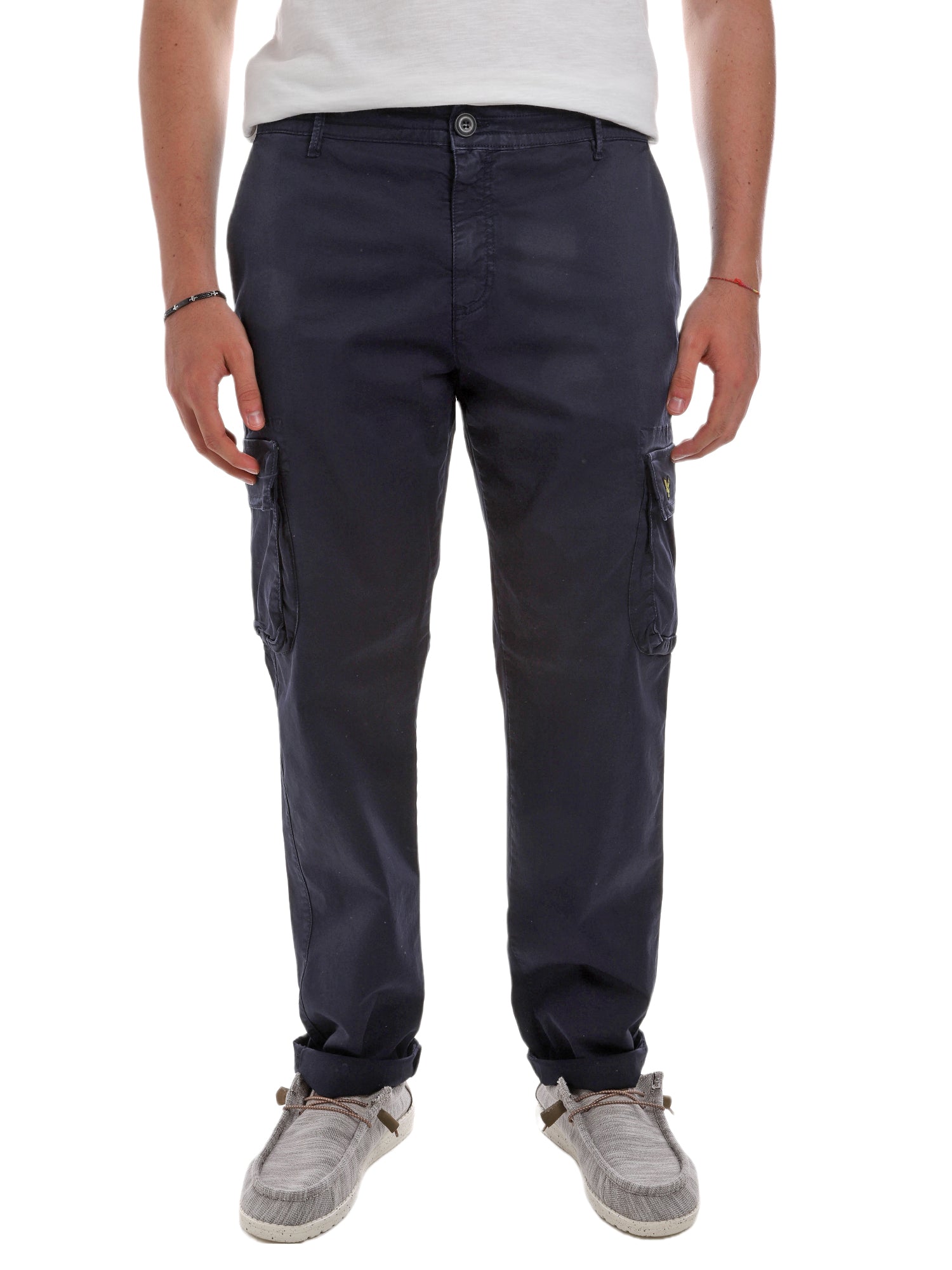 Pantaloni Blu Lyle & Scott