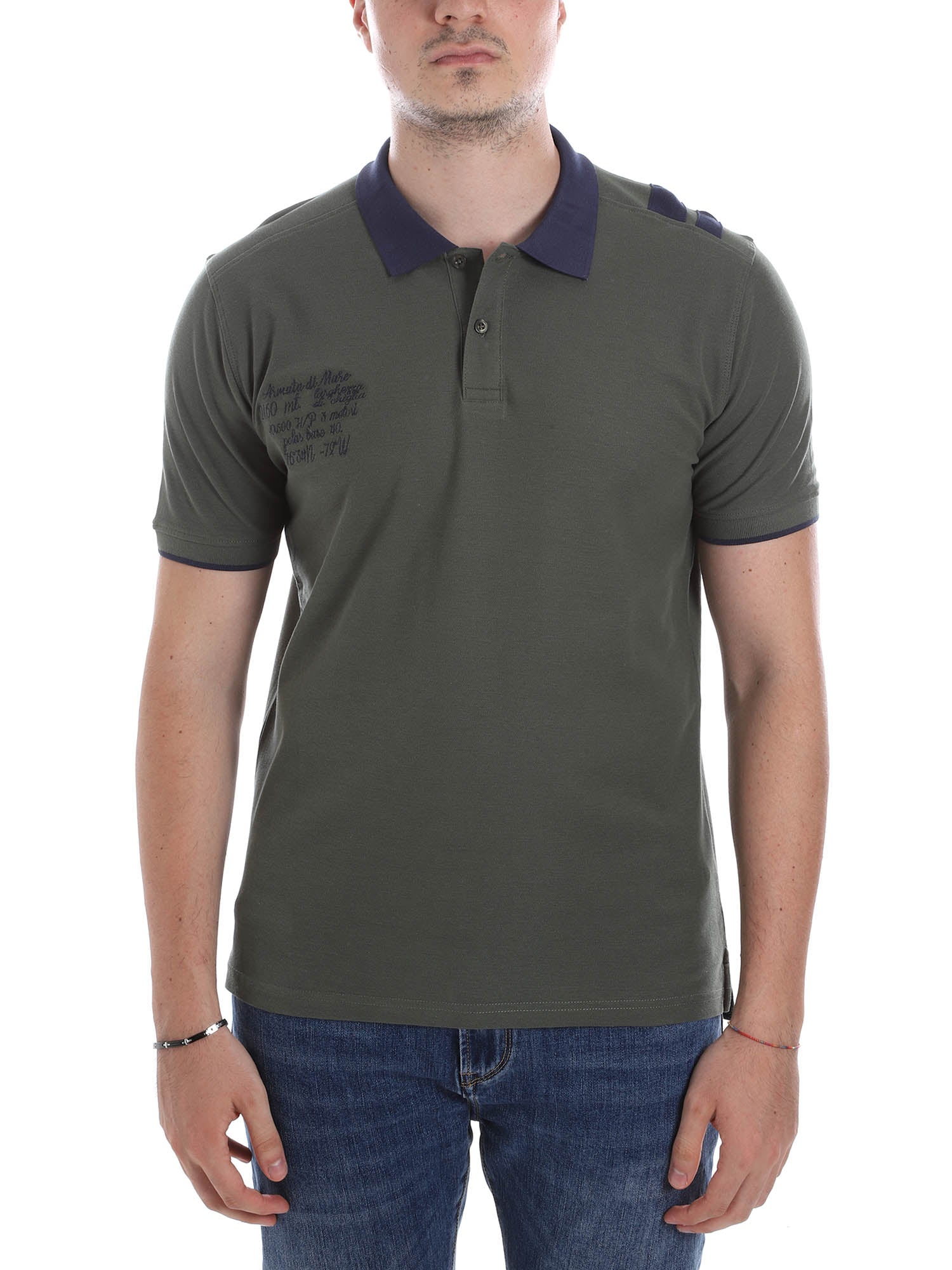Polo Verde Armata Di Mare
