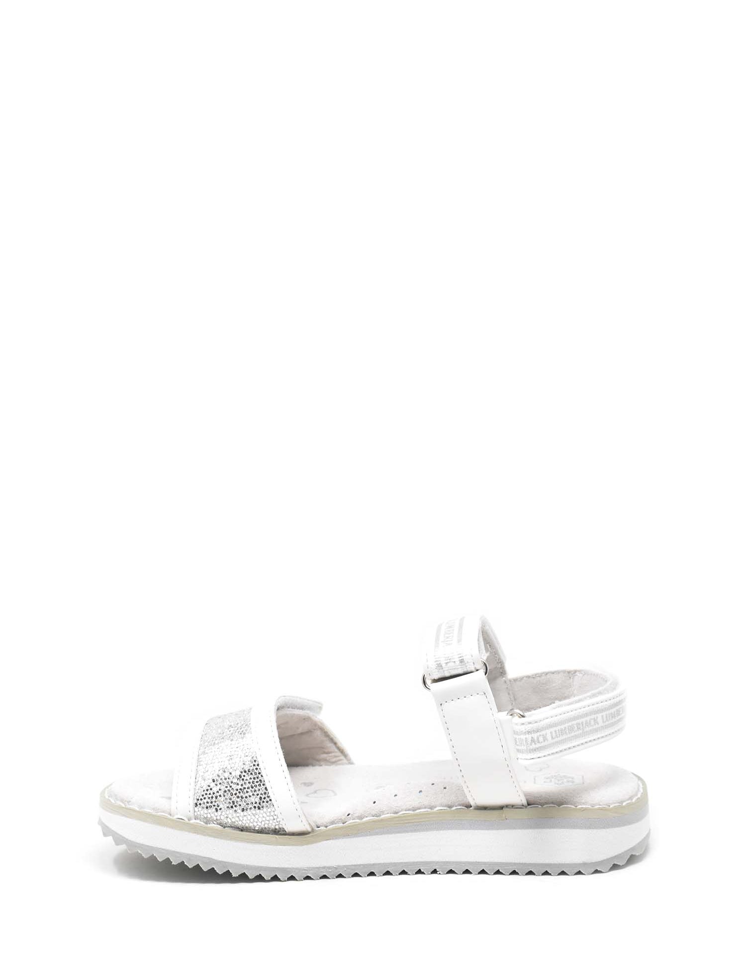 Sandali con strappi Bianco Argento Lumberjack