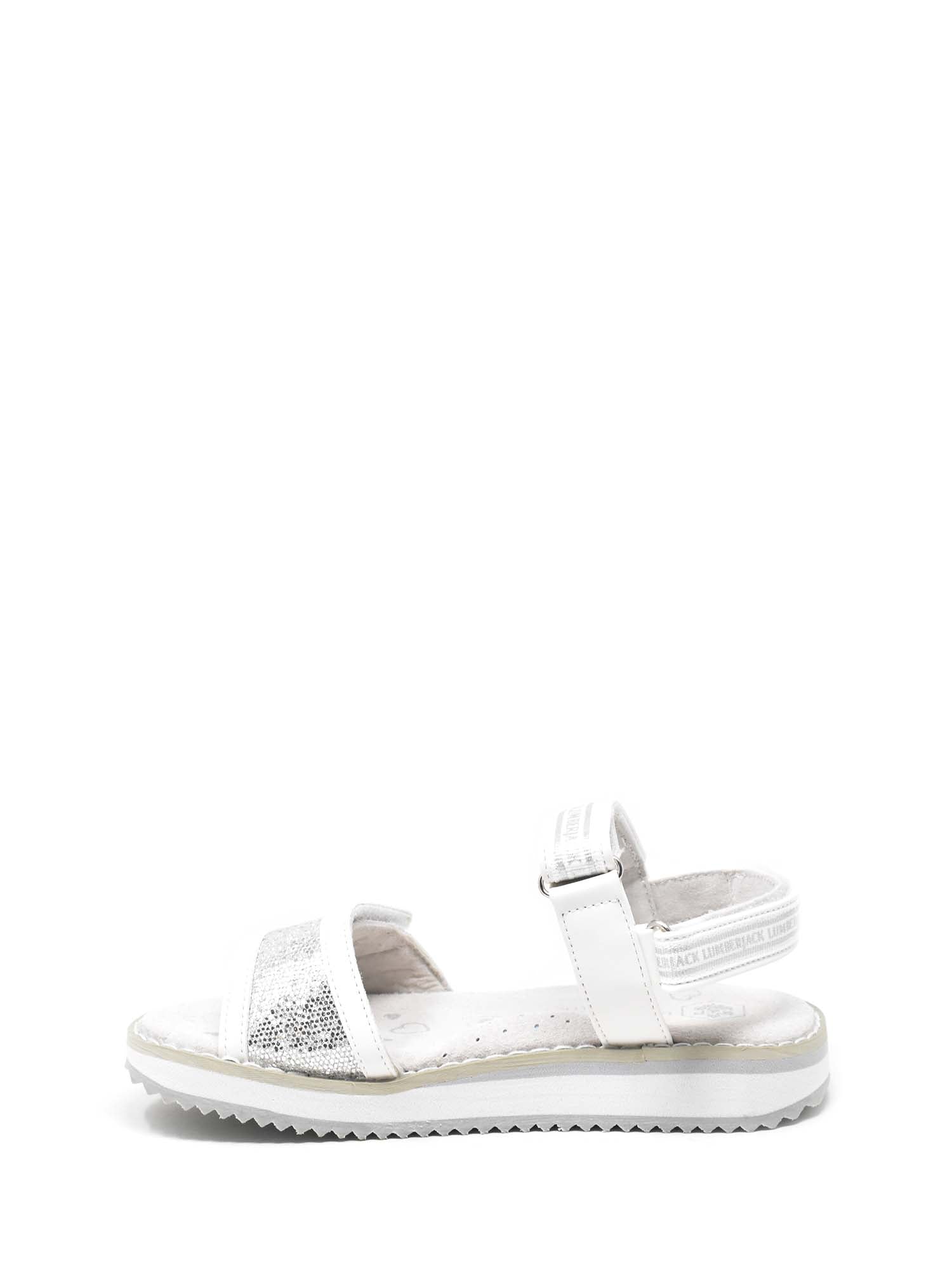 Sandali con strappi Bianco Argento Lumberjack