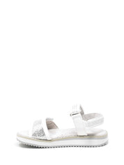 Sandali con strappi Bianco Argento Lumberjack