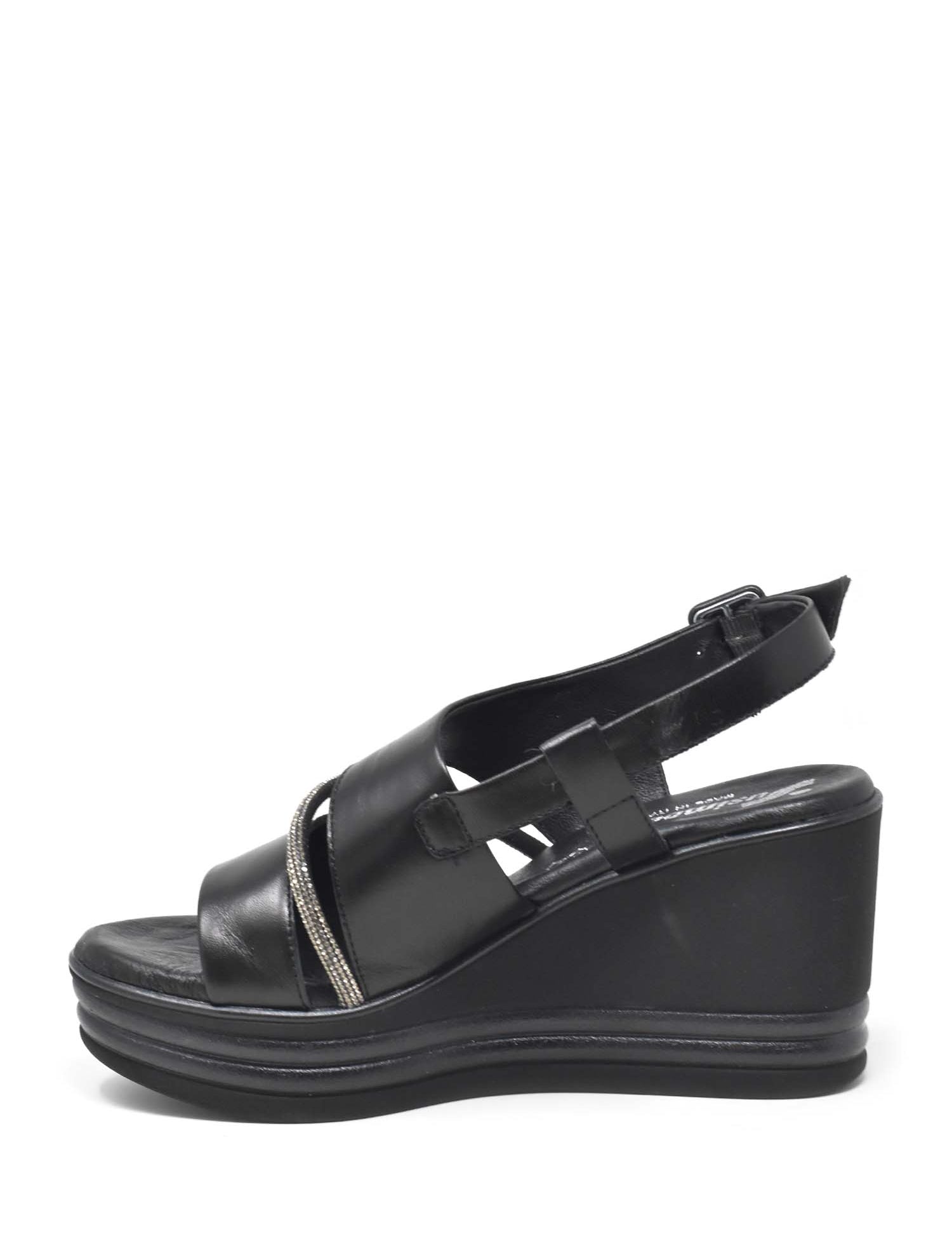 Sandali zeppa Nero Susimoda