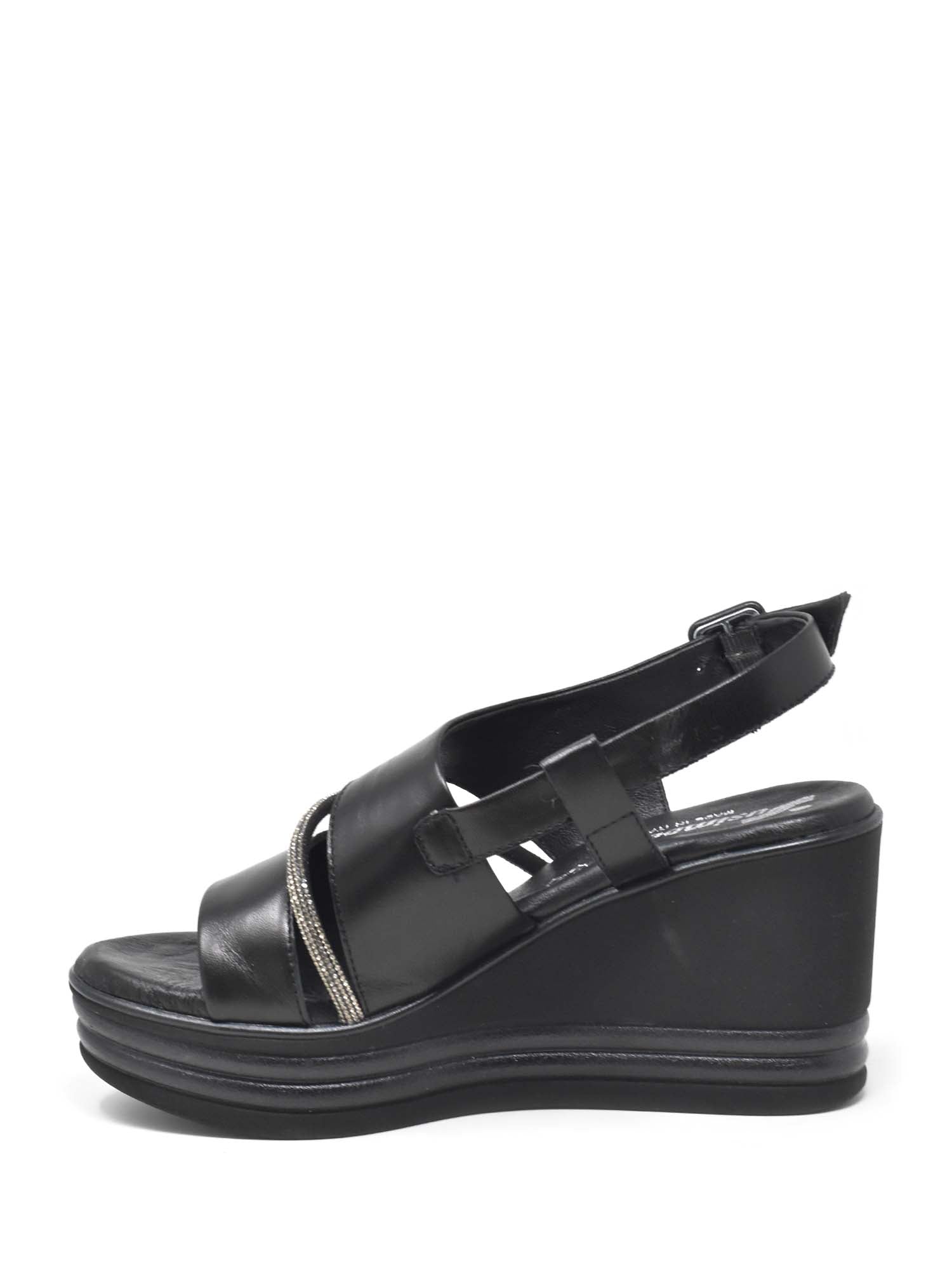 Sandali zeppa Nero Susimoda