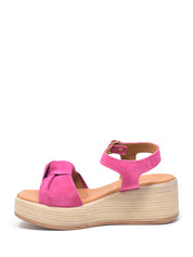 Sandali zeppa Fucsia Cinzia Soft