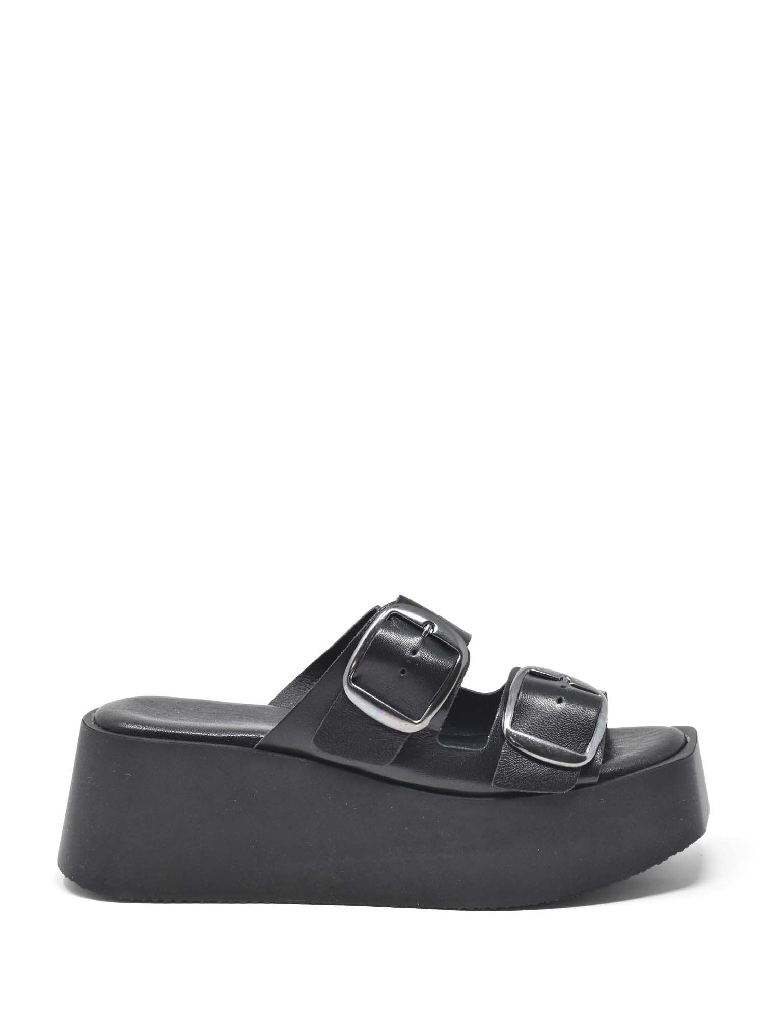Sandali zeppa Nero Cinzia Soft