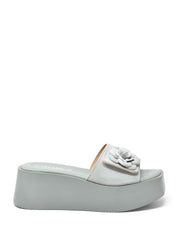 Sandali zeppa Verde Cinzia Soft