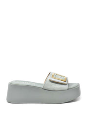 Sandali zeppa Verde Cinzia Soft