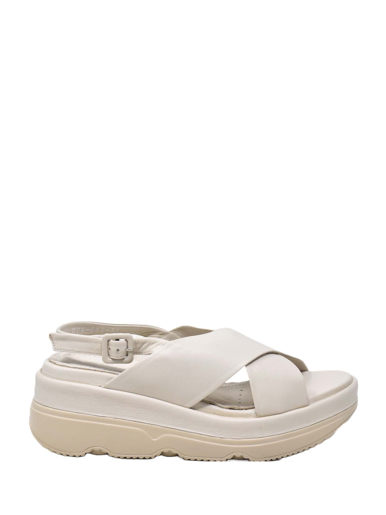 Sandali zeppa Avorio Cinzia Soft