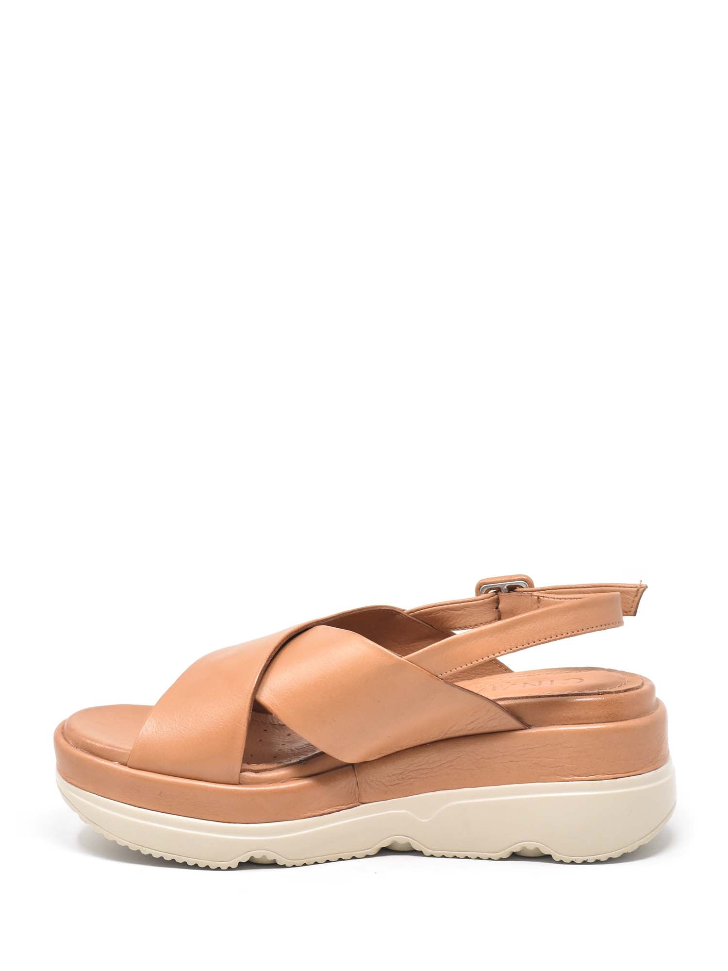 Sandali zeppa Marrone Cinzia Soft