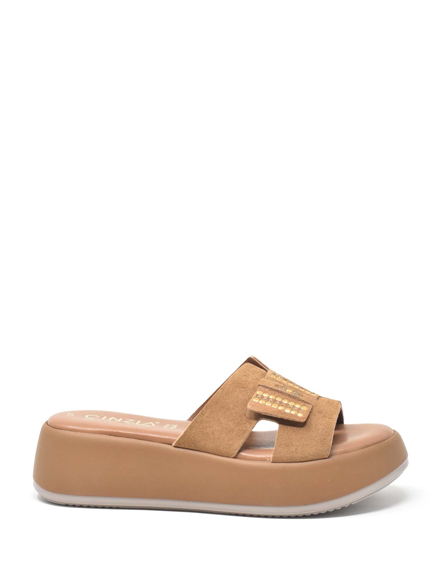 Sandali zeppa Marrone Cinzia Soft