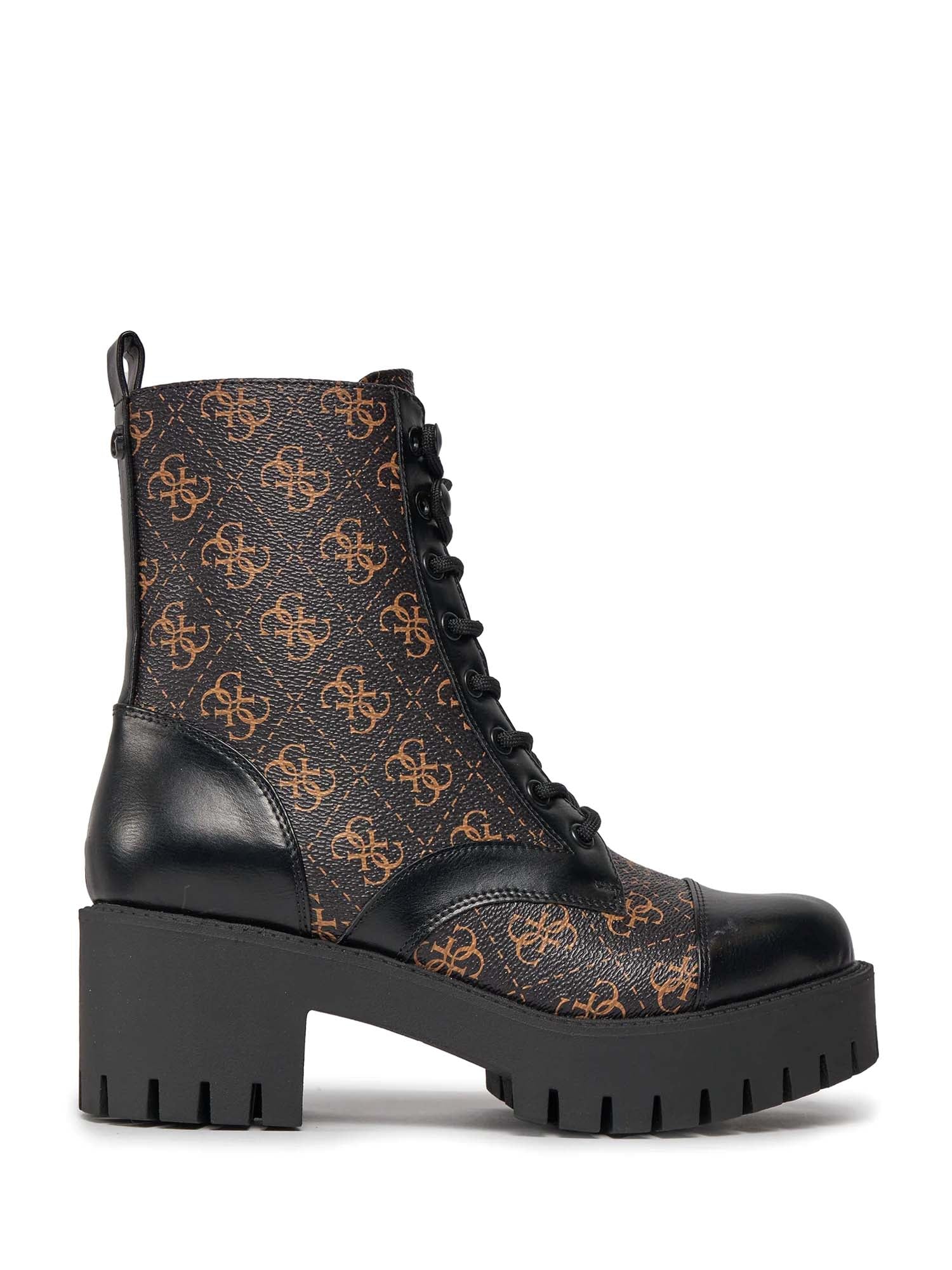 Anfibi Nero E Marrone Guess
