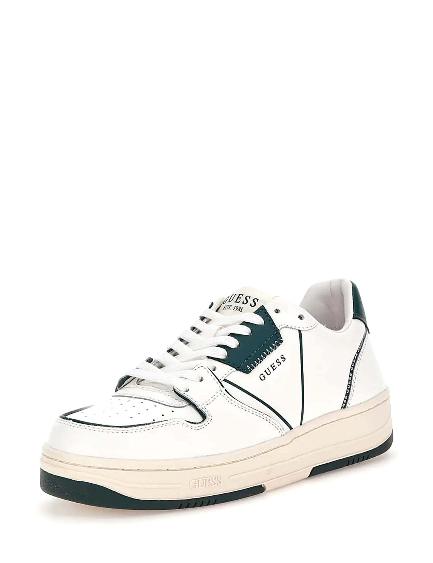 Sneakers Bianco E Verde Guess